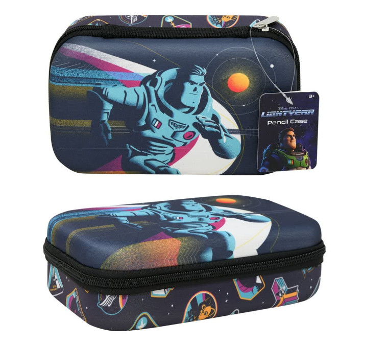 Buzz Lightyear Molded Pencil Pen Zip Case Box Blue