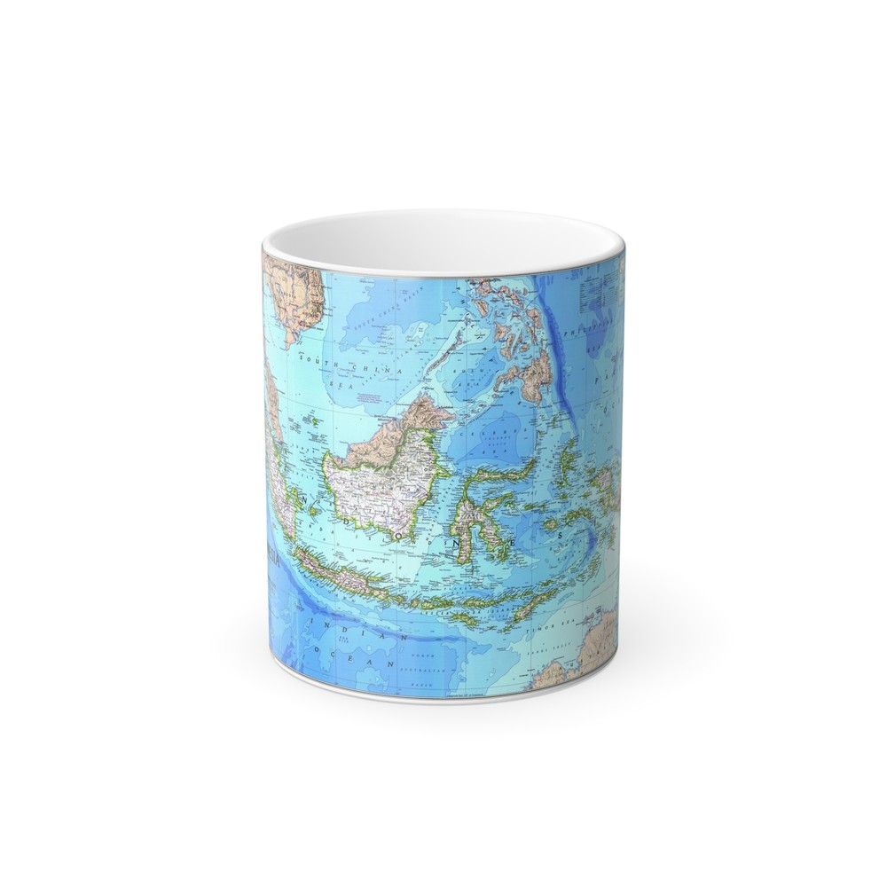 Indonesia 1 (1996) (Map) Color Changing Mug 11oz