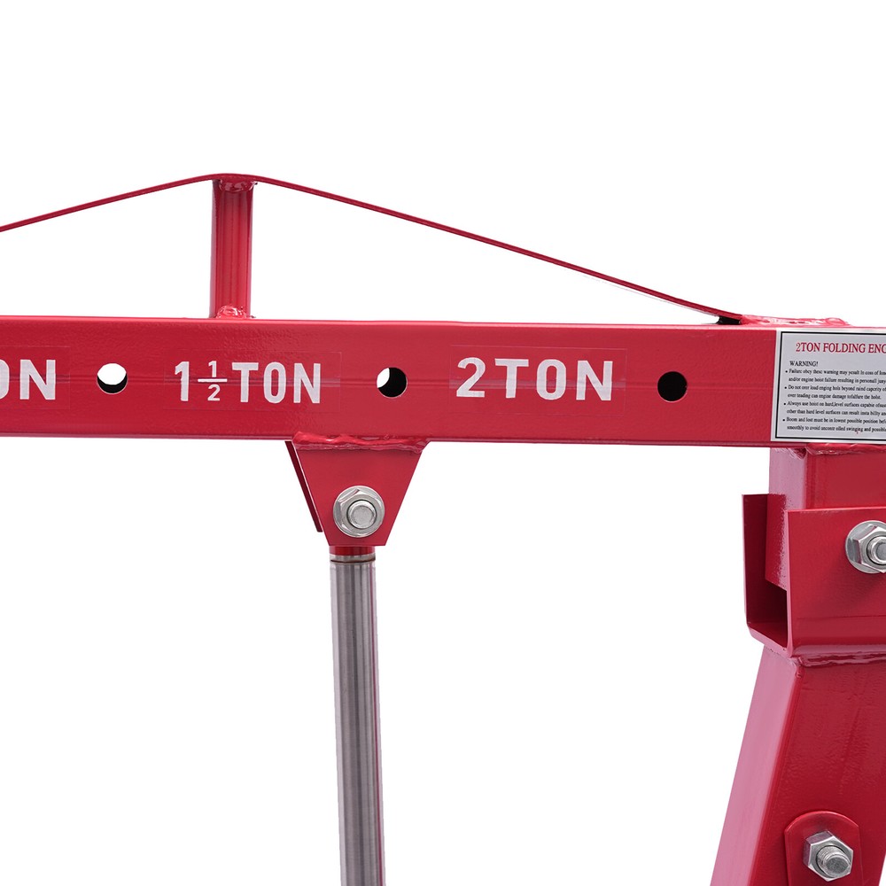 2 Ton Folding Hydraulic Crane With Electric Leveling Device For Cherry Pickers