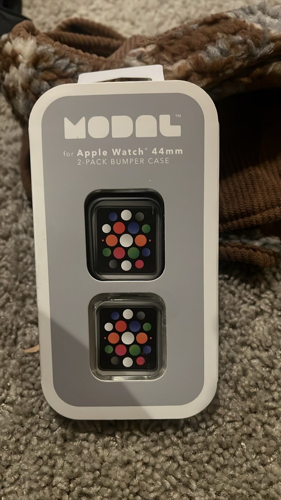4D For Apple Watch 44mm 2-Pack Bumper Case Shockproof Modal