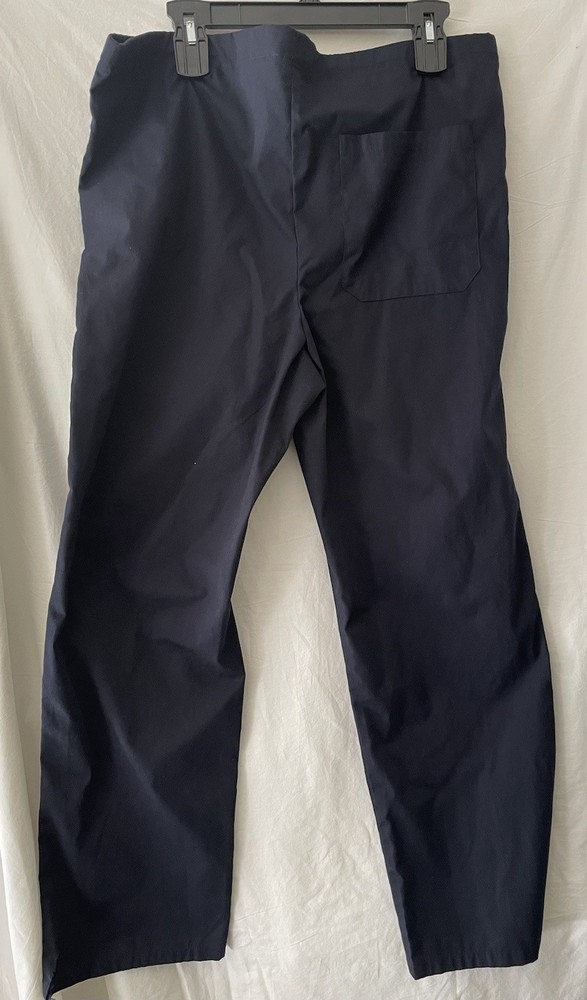 BLUE Navy Blue Scrub Set Top & Drawstring Pant M