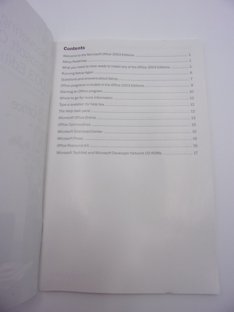 Microsoft Office 2003 Standard Edition Microsoft Corporation