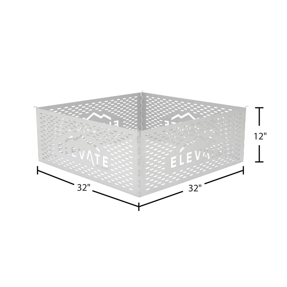 Elevate Outdoor Stainless Steel Fire Pit