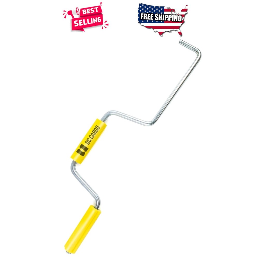 Winch Strap Winder Hand Roller for Flatbed Trailer 18" Quick Roll Up Bar Tool