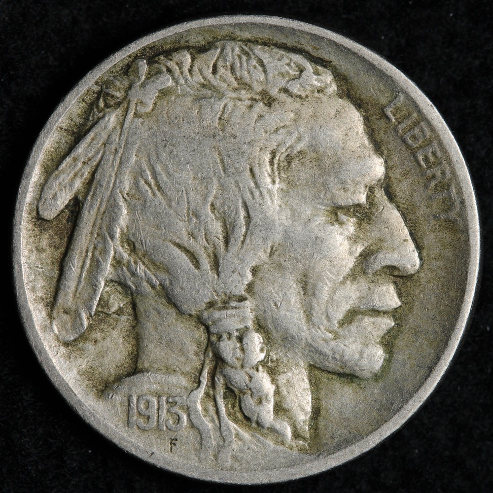 1913 TYPE 2 Buffalo Nickel XF E198 UVKO