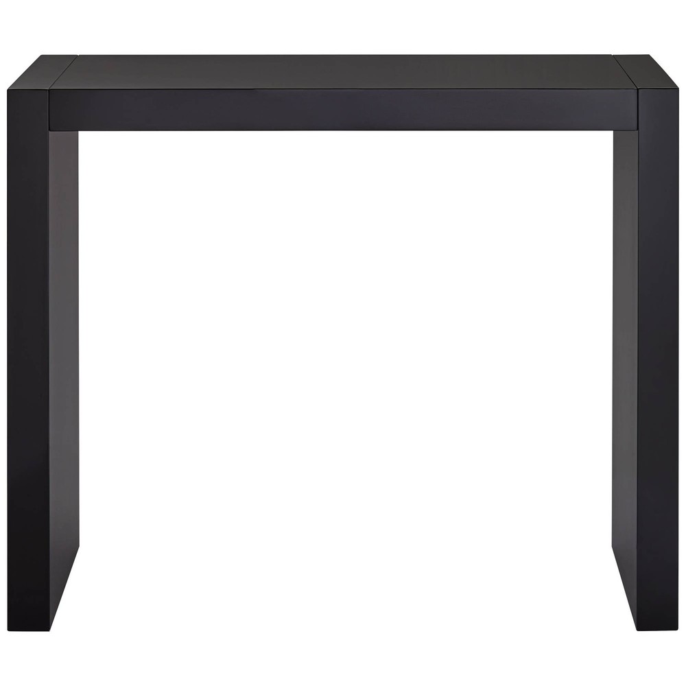 Jessa Modern Gloss Black Rectangular Bar Table 60" x 18" for Living Room Kitchen