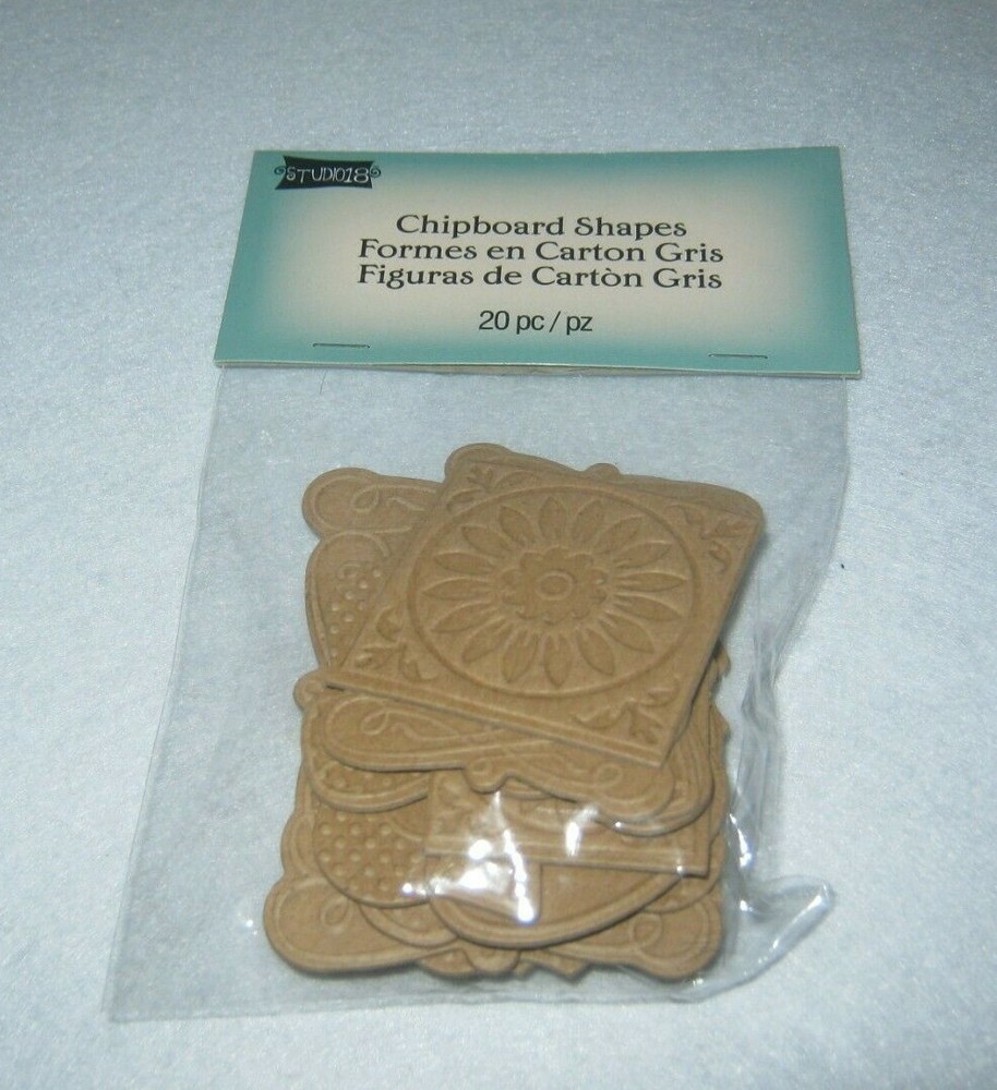 Studio 18 - Chipboard Shapes - 20 Pieces - New Package