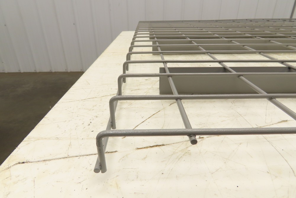 New Pallet Rack Wire Deck 48x46" Waterfall 4 Step Channel Racking 3000lb Mesh