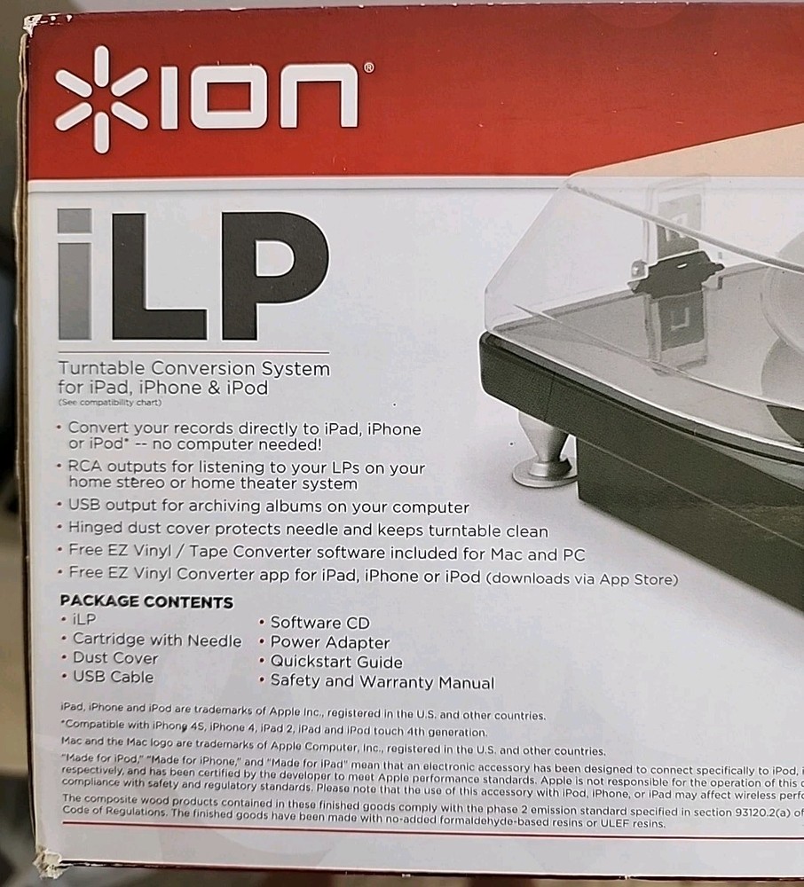 ​ION iLP Turntable Conversion System for iPad iPhone iPod Vinyl Record Player