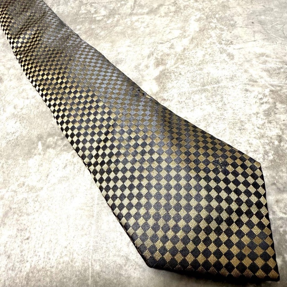 LOUIS VUITTON tie Monogram Damier Thick