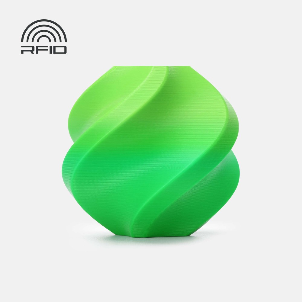 Bambu Lab 3D Printer Filament PLA Basic Gradient -Mint Lime- with Bambu Reusable