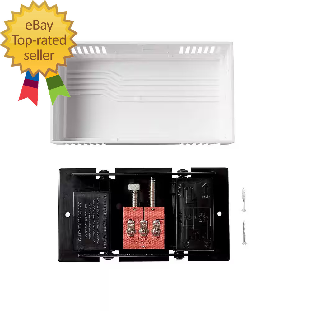 2-Note Classic Design Wired Doorbell Chime, White