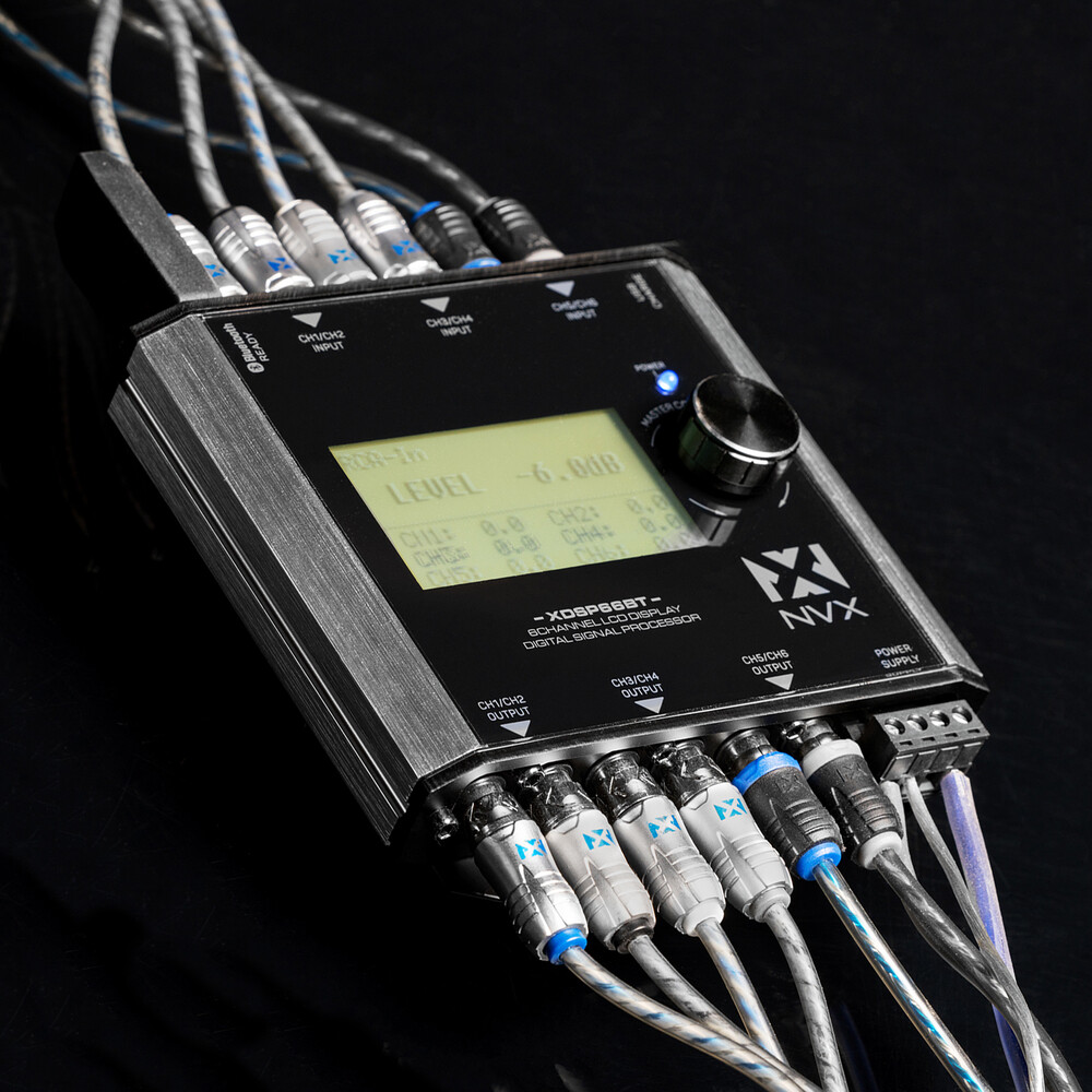 NVX XDSP66BT BLUETOOTH 15 Band Parametric EQ Digital Signal Processor (DSP)