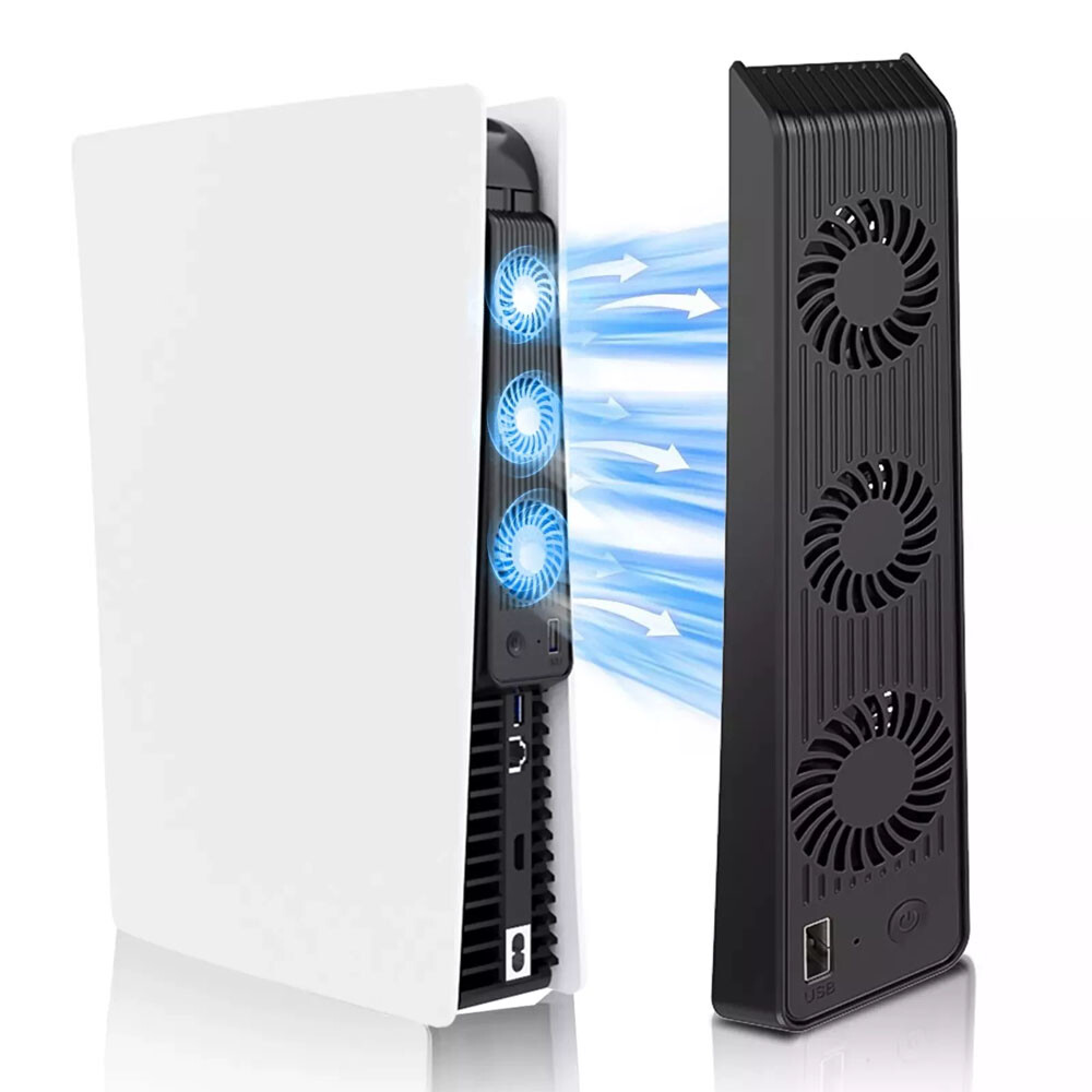 For PS5 PlayStation 5 Cooling Fan Easy Installation No Tools Necessary