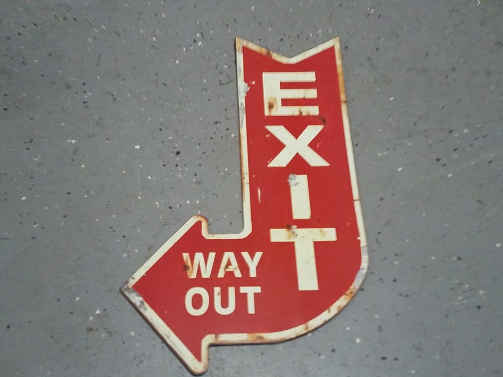 Exit Way Out Sign
