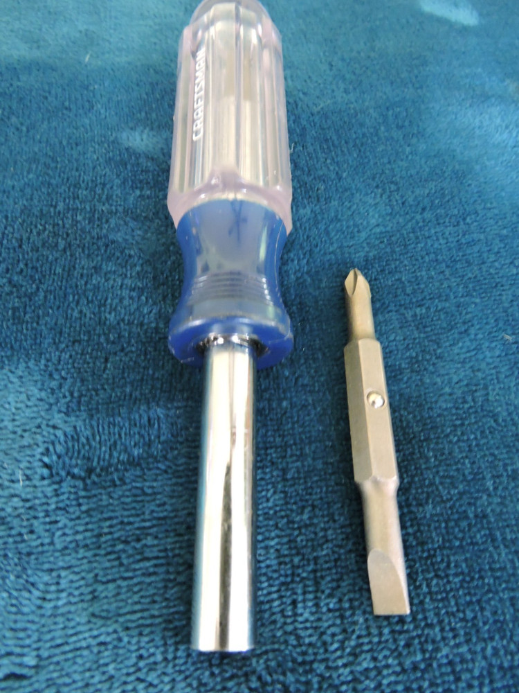 Vintage Craftsman USA 41161 Screwdriver w/ Interchangeable Bits.