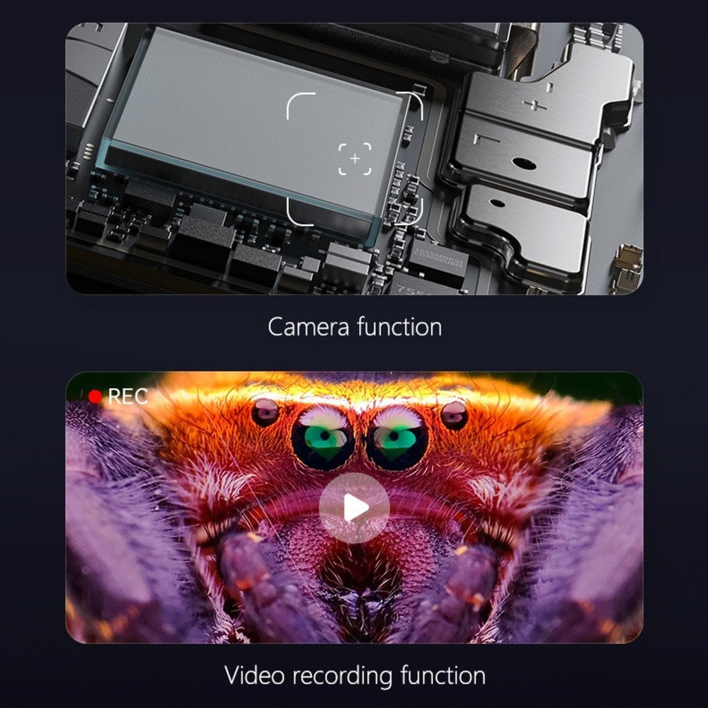 500X Magnification Digital Microscope With 2 0 IPS Screen And LED Lights