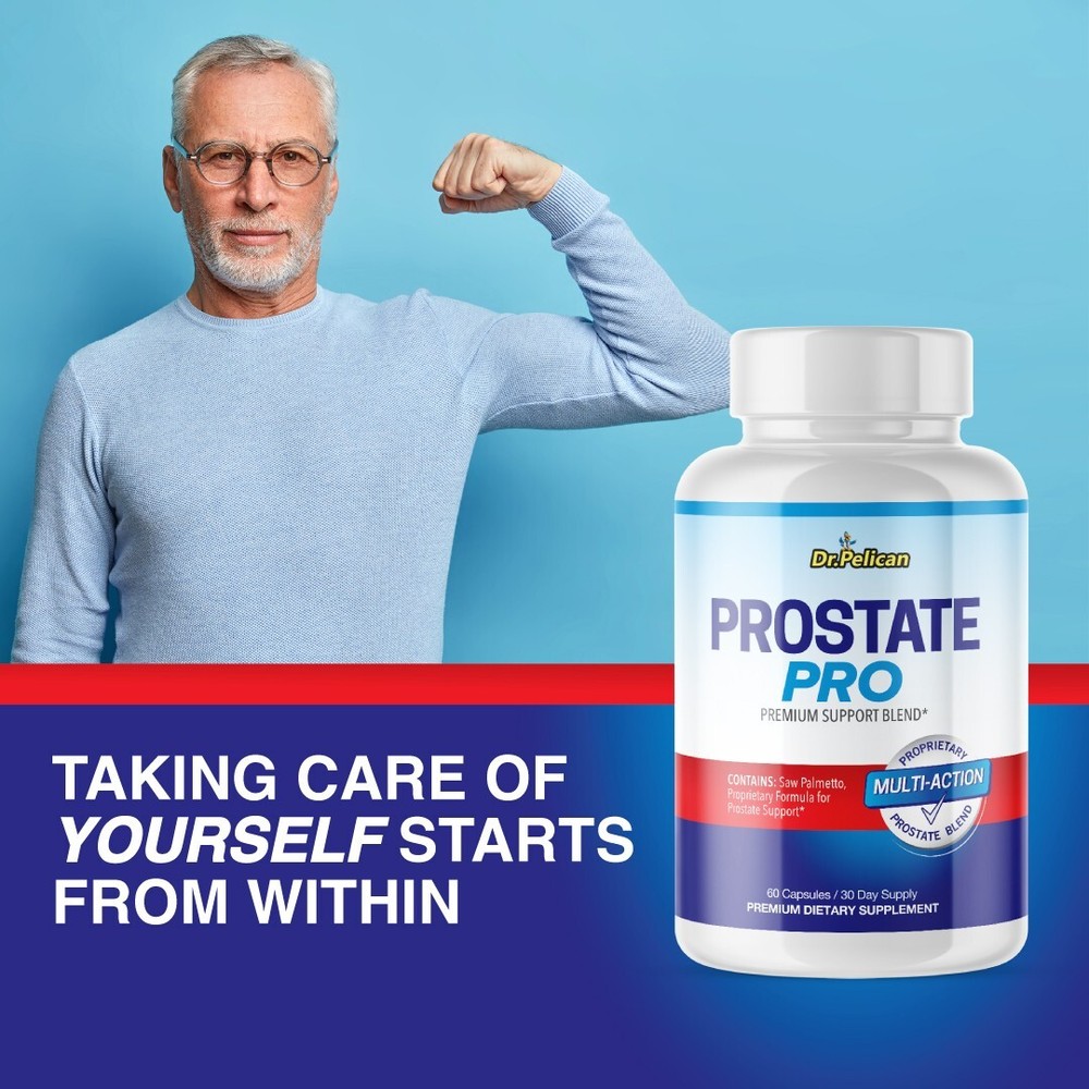 Prostate Pro- Prostate Support- 3 Bottles- 180 Capsules