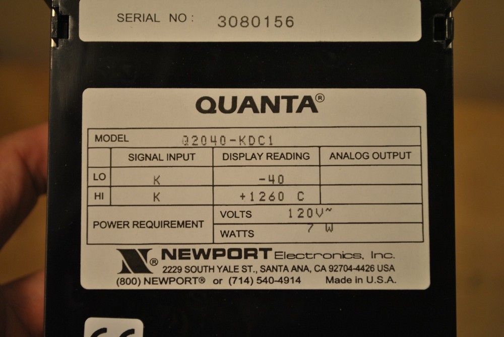 Newport Electronics Q2040-KDC1 Quanta Temperature Controller