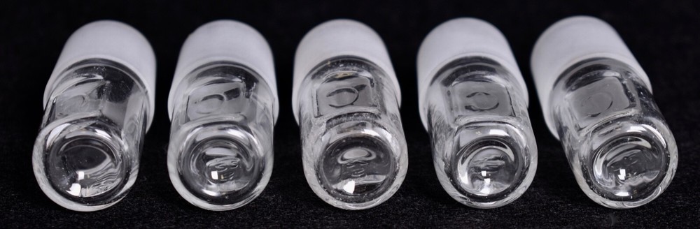 5 Count Corning # 22 Hollow Glass Stoppers