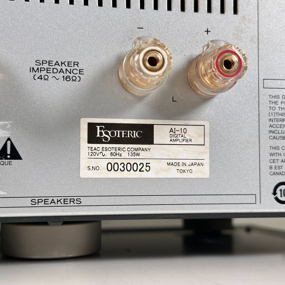 Esoteric AI-10 Integrated Amplifier; AS-IS