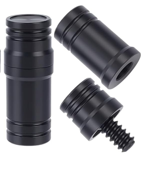 Y2Play Threaded Plastic 3/8 x 10 Joint Protectors Black - 3 Pack
