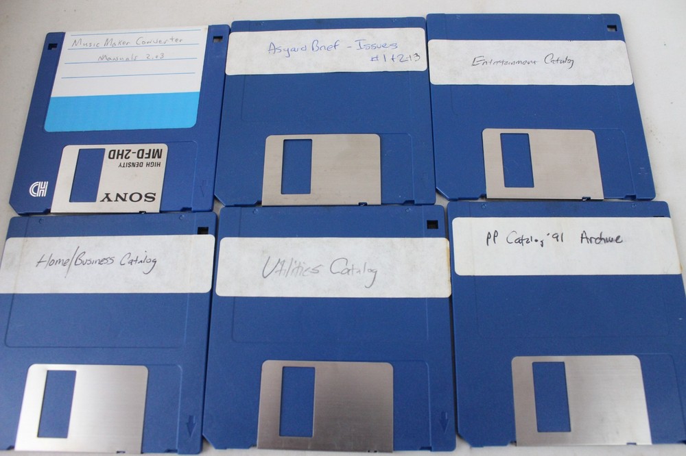 62 Vintage Computer Asgard Software Original 3.5" Floppy Disk TI 99/4A Backups