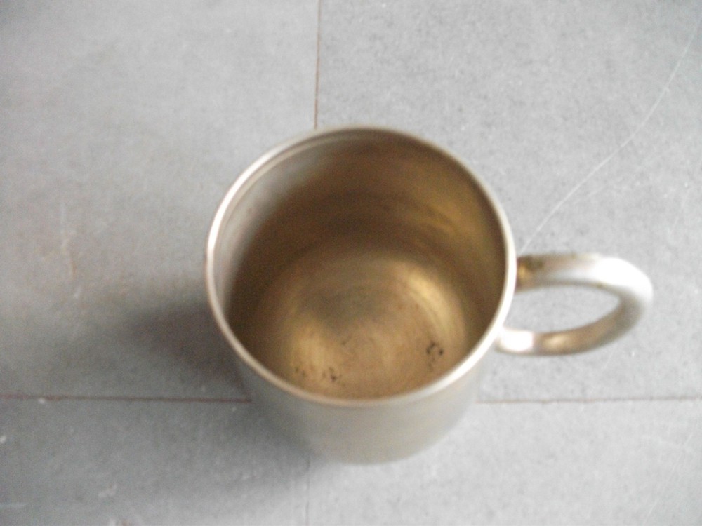 Vintage Brass Handcrafted Solid Unique Shape Cup, Collectible