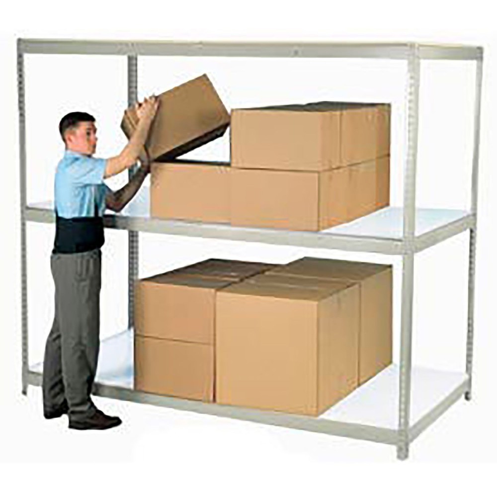 Global Industrial Additional Shelf With Laminated Deck 96"Wx 24"D Gray