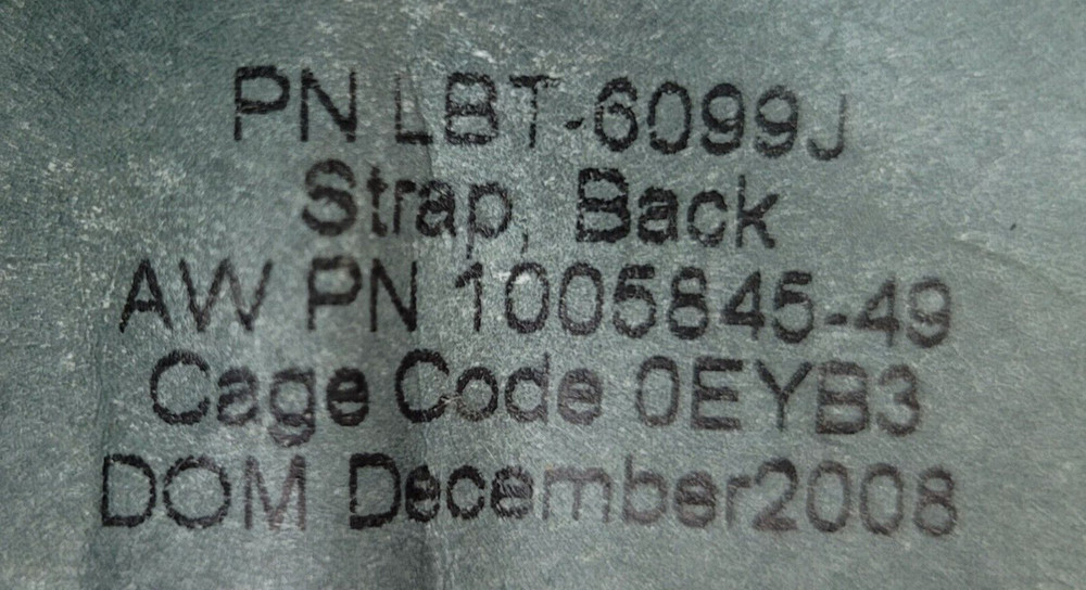 New Foliage Rucksack Replacement Back Strap *mocinc.1982*