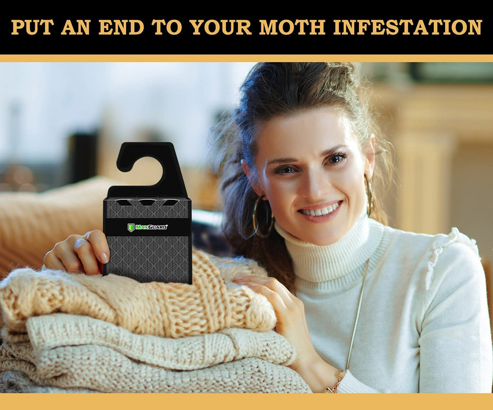 Maxguard Clothes Moth Traps (6+2 Free Traps) with Extra Strength Pheromones | N