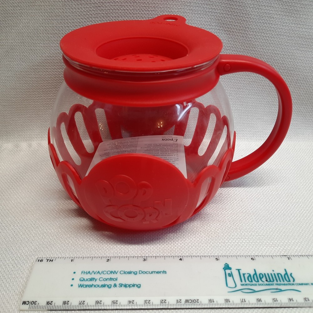 Ecolution Patented Micro-Pop Microwave Popcorn Popper with Temperature Safe...