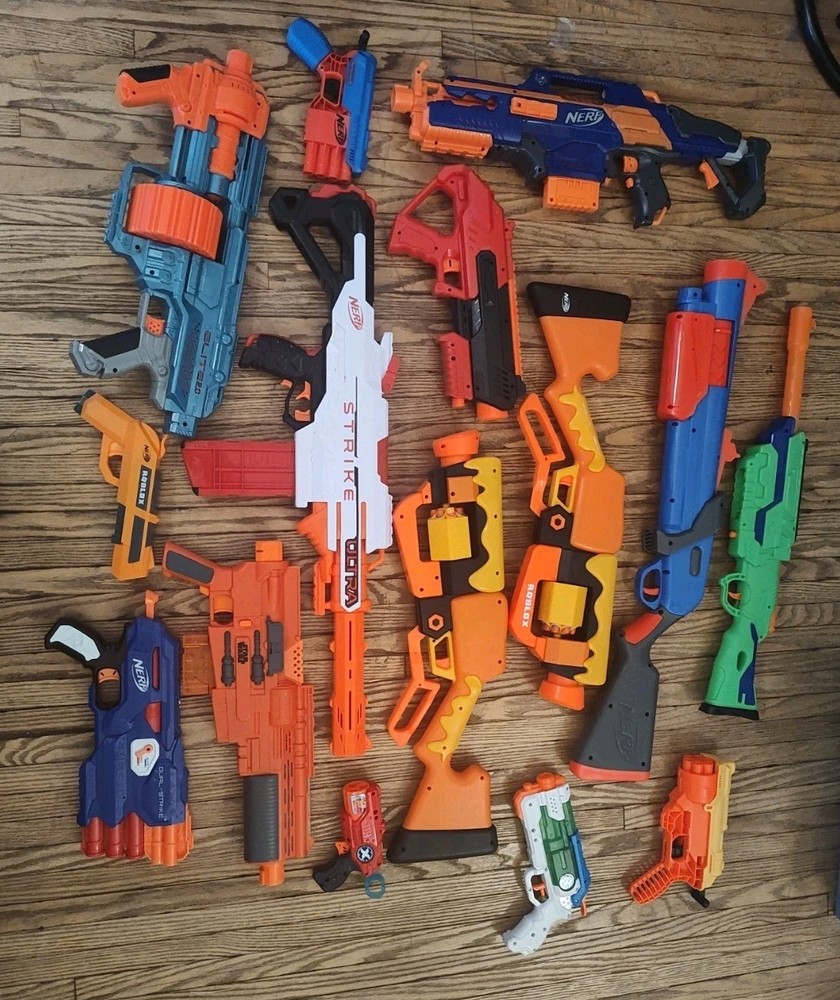 Huge Nerf Mod Lot 15 Blasters