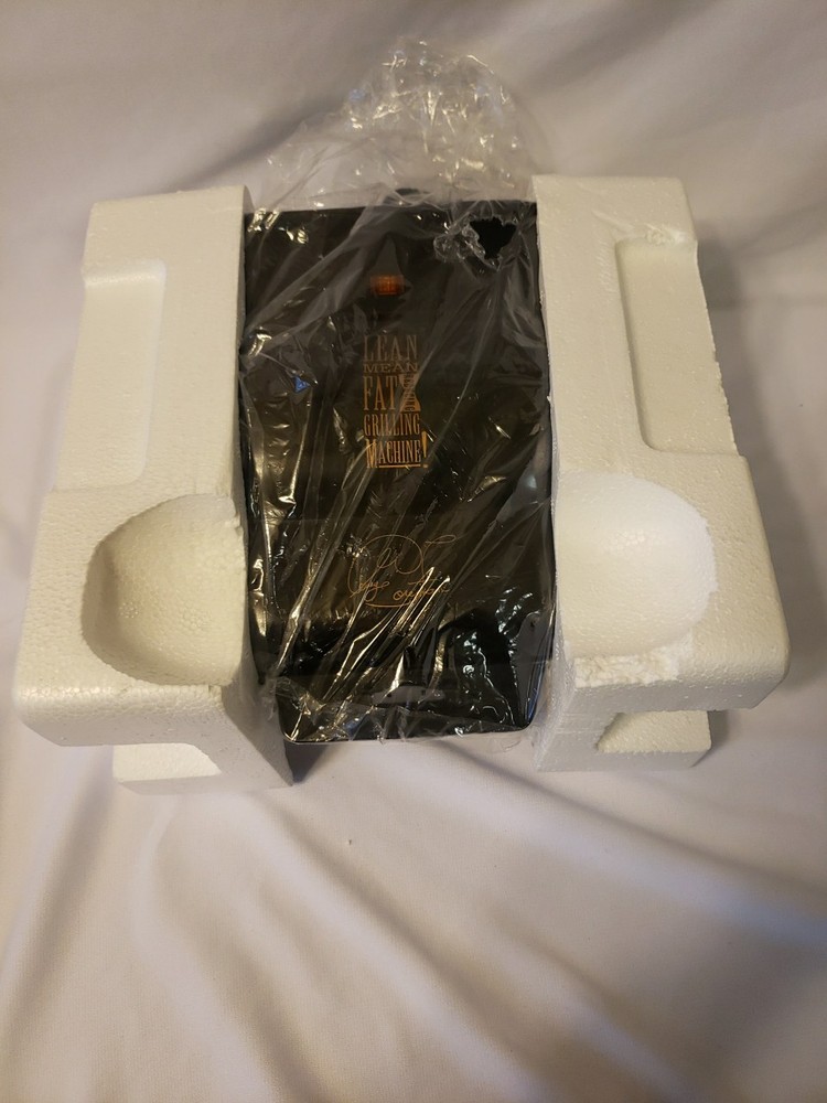 Vintage George Foreman Lean Mean Fat Reducing Machine - Model GR10 - Black