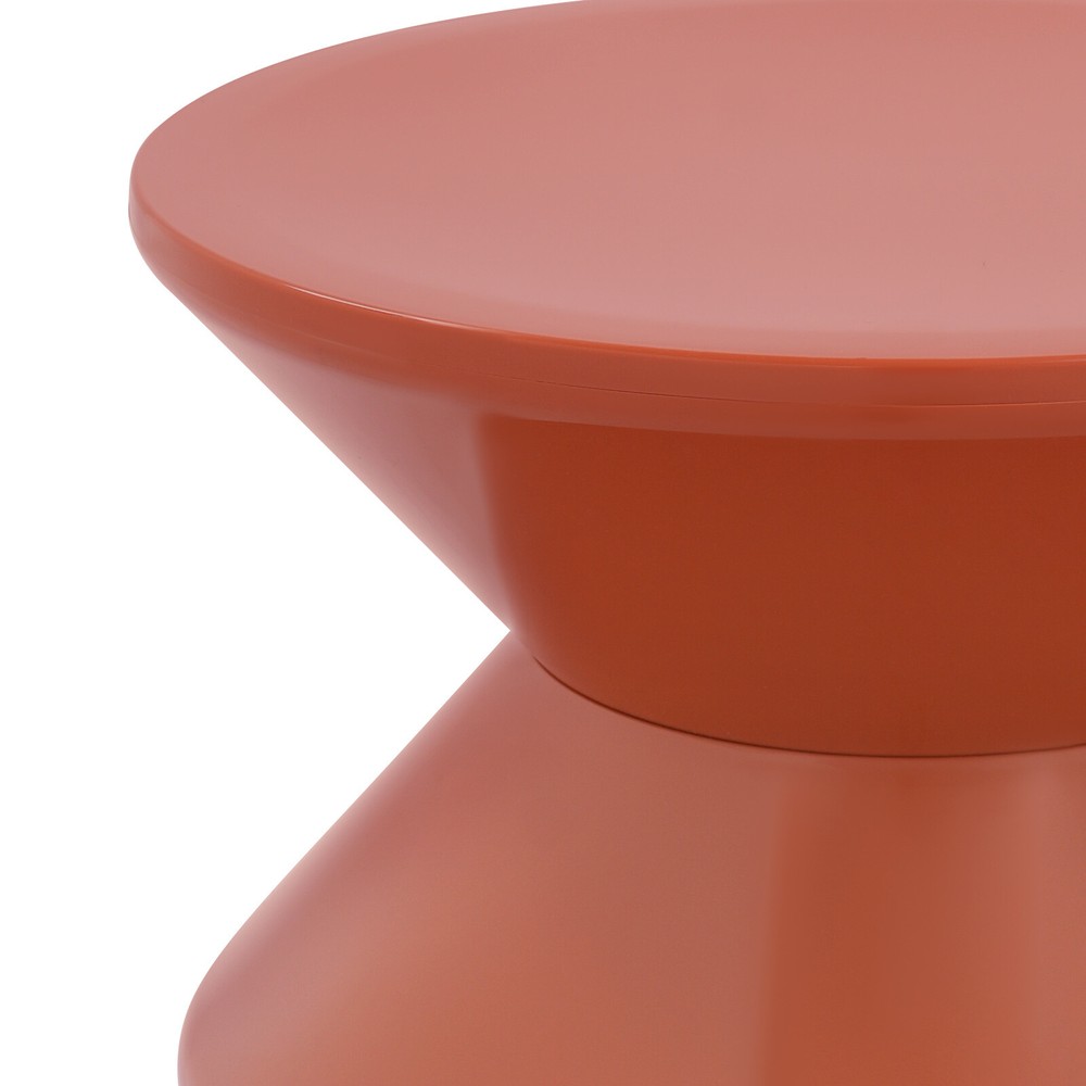 Orange Side Table Sofa Side Table Modern Round End Table 220.46 lbs