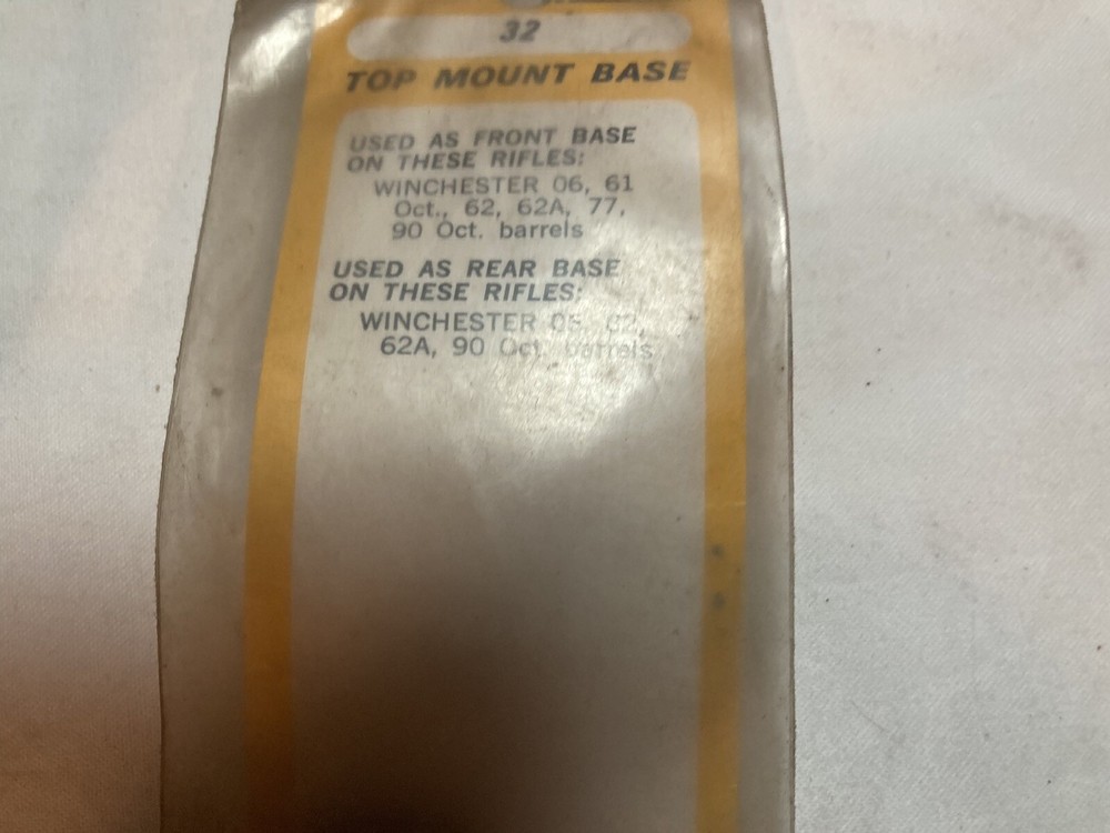 Weaver Top Mount Base #32 48032