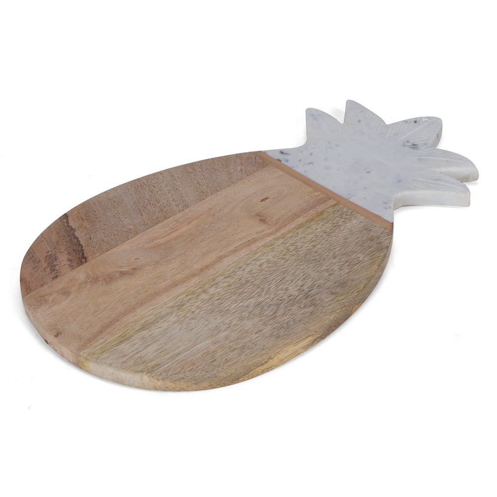 Thirstystone Marble & Mangowood Pineapple Board