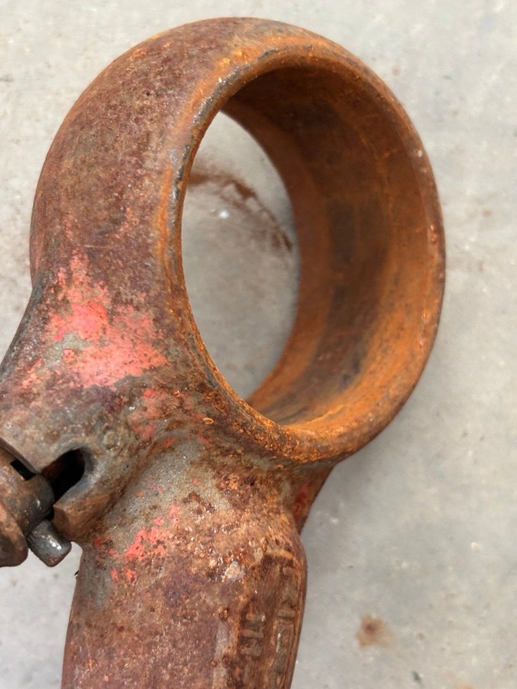 Ridgid Pipe Threader Die Holder With Handle & 3/4 Die Used