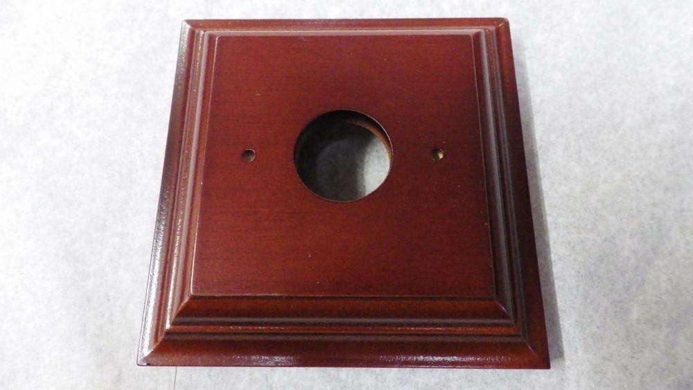 classic square wood 1 hole switch mounting block,pre drilled,cedar 36 C