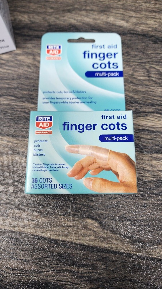 216 Assorted Sizes Rite Aid Finger Cots Multipack