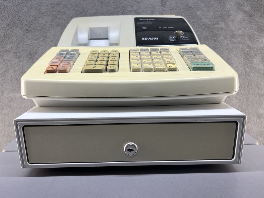Sharp XE-A203 Cash Register With Keys Tested And Working