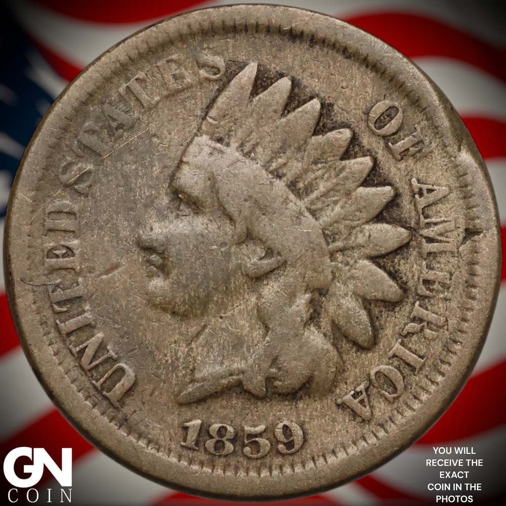 1859 Indian Head Cent Penny B0849
