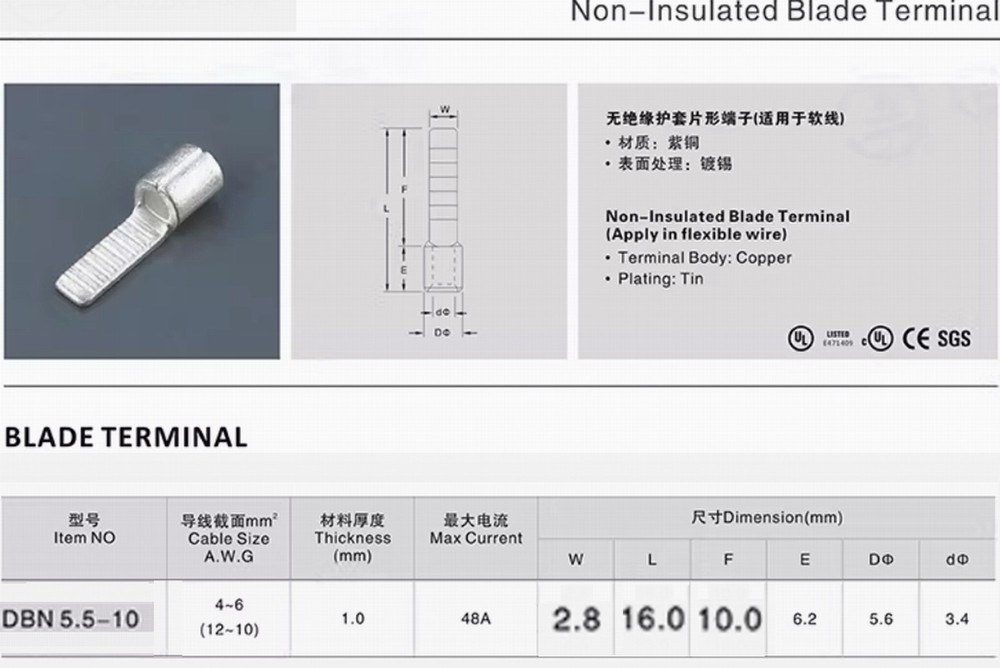 Blade Pin Terminal to 3 XT60 DC Output Cable For BLUETTI Solar Charge Controller
