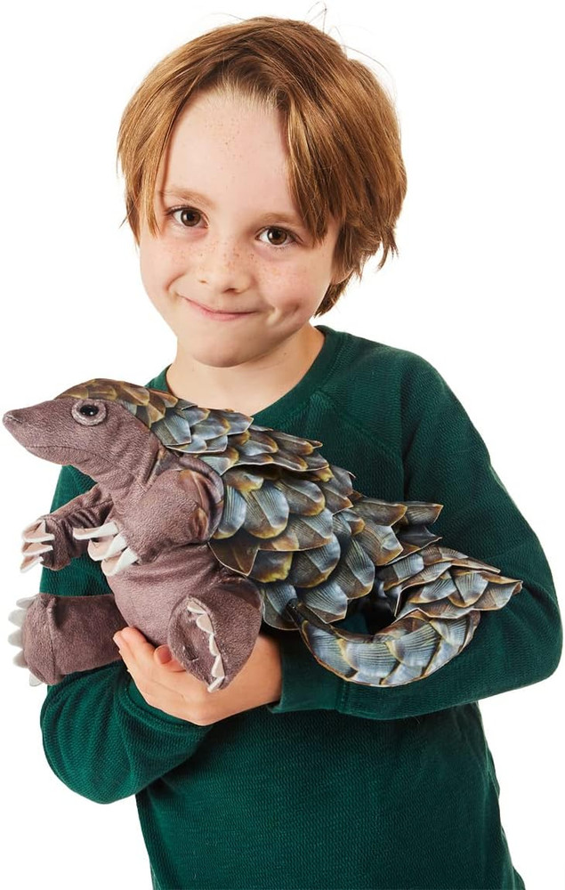 Pangolin Hand Puppet, Brown