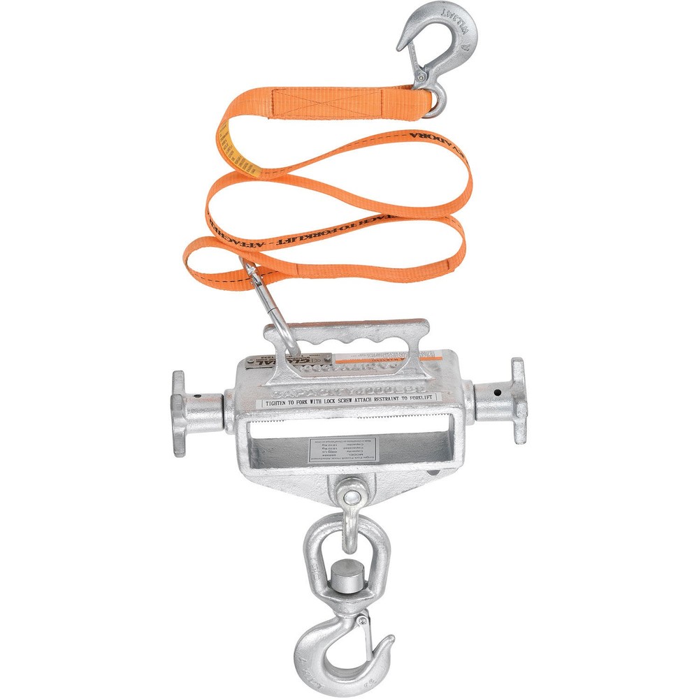 Single Fork Forklift Hook Attachment Swivel Hook 4000 Lb. Cap.