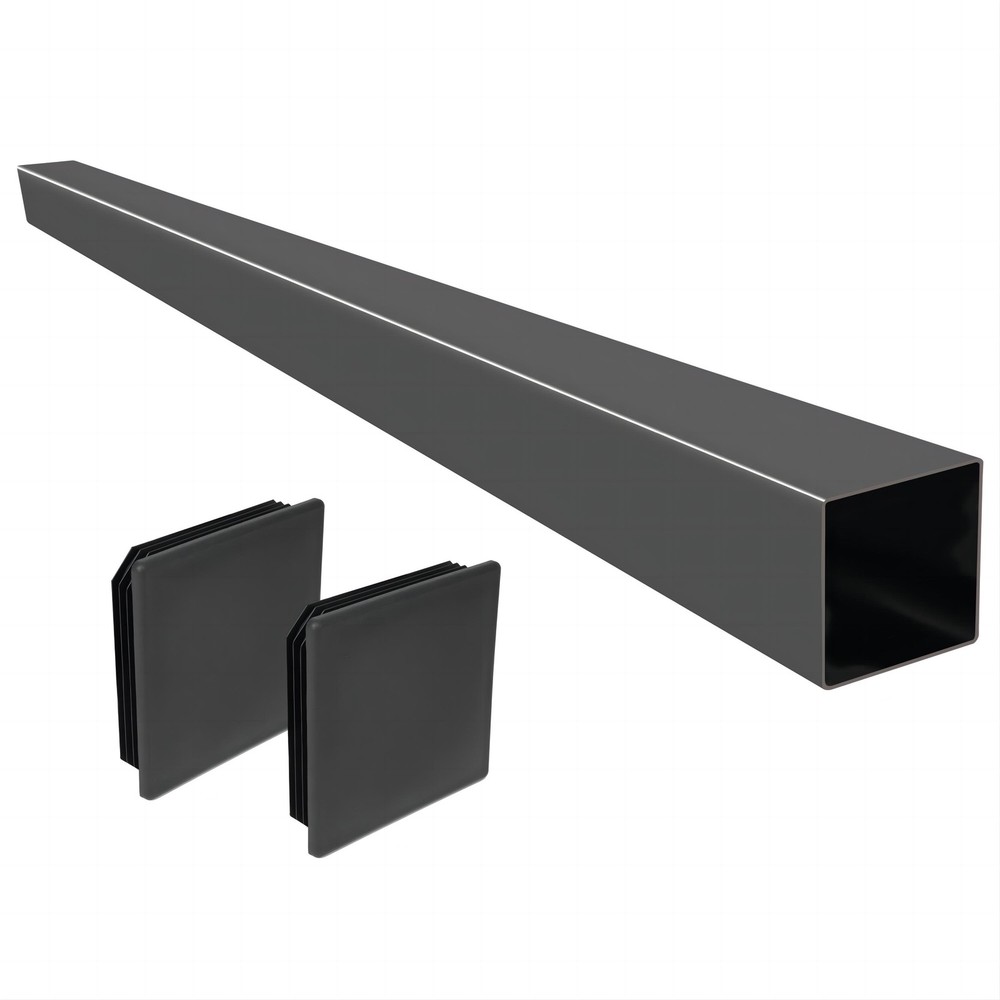 Steel Raw RV Rear Bumper Standard 4" x 4" W/ Bumper Plug For RV Camper