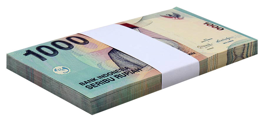 Indonesia 1000 Rupiah, 2012, P-141l, UNC X 100 PCS Bundle Pack