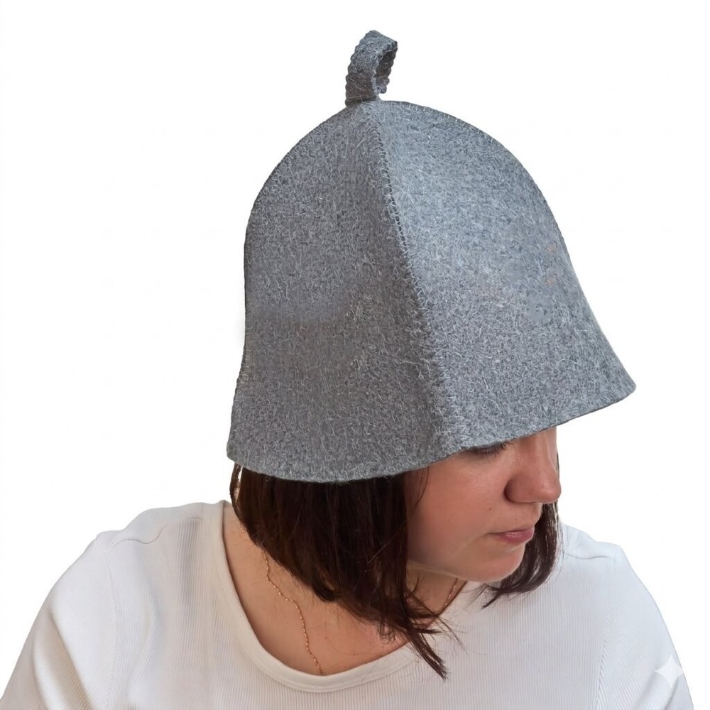 Sauna Hat 100% Wool Large Heads Fit