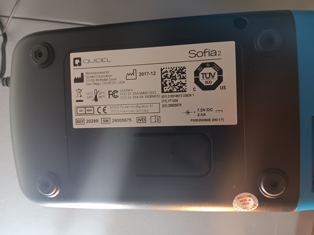 Quidel Sofia and Sofia 2 Fluorescent Immunoassay Analyzer