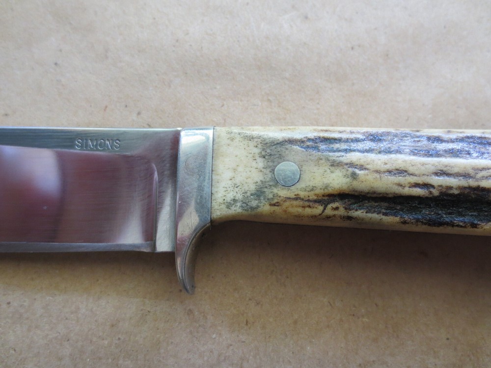 Bill Simons Fixed Blade Custom Knife w/Sheath 1984